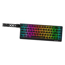 Teclado Gamer CLANM Arkan 65% RGB Keycaps Neon Cabo Removível Preto Teclado Gamer CLANM Arkan 65% RGB Keycaps Neon Cabo Removível Preto