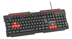 Teclado Gamer Com Fio Usb C3 Tech Kg-10v2bk 107 Teclas Idioma:Português BrasilCor de teclado:Preto
