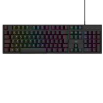 Teclado Gamer Dazz GTE1000 ABNT2 com Luz Rainbow USB Preto