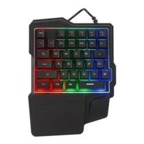 Teclado Gamer De Uma Mão Design Moderno - Teclado Iluminado