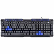 Teclado Gamer Dragon V2 ABNT2 1.8M Preto e Azul GT102 VINIK