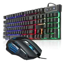 Teclado Gamer e Mouse Gamer Ms62 Rgb Completo Para Jogos Pc Teclado Gamer e Mouse Gamer Ms62 Rgb Completo Para Jogos Pc