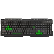 Teclado Gamer ELG Dragon War TGDW Preto/Verde