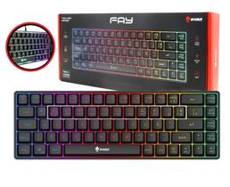 Teclado Gamer Evolut Fay Eg211 60% Backlight Luz Rainbow Rgb
