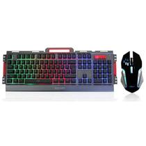 Teclado Gamer Exbom BK-G3000 Metal com Iluminação LED