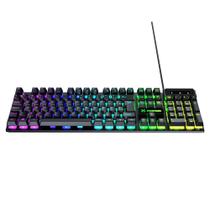 Teclado Gamer Fearless 100 LED ABNT2 Membrana Fullsized