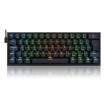 Teclado Gamer Fizz Pro K616 Rgb Switch Brown - Preto