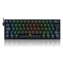 Teclado Gamer Fizz Pro K616 Rgb Switch Brown - Preto