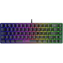 Teclado Gamer Fortrek Fearless ABNT2 AntiGhosting 19 Teclas Membrana Prata Silenciosa Iluminação Rainbow USB
