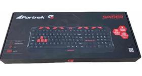 Teclado Gamer Fortrek Spider Abnt2 - Preto Pt/Vm Teclado Gamer Fortrek Spider Abnt2 - Preto Pt/Vm