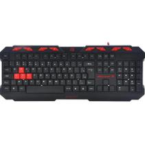 Teclado Gamer Fortrek Spider GK706 Preto/Vermelho