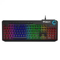 Teclado Gamer Gamdias Ares P2A, Membrana, RGB, ABNT2, USB, Black