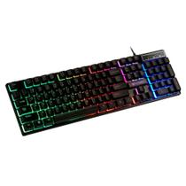Teclado gamer GAMING KEYBOARD 1.5M CABO RGB AOAS M-800 Teclado gamer GAMING KEYBOARD 1.5M CABO RGB AOAS M-800