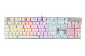Teclado Gamer Guardian Rgb Mecânico Switch Red Oex Tc701 Cor Branco