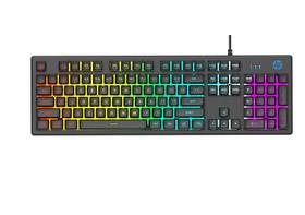 Teclado Gamer HP K500F Led RGB Black 7ZZ97AAAC4