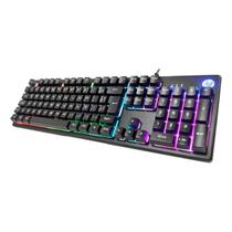 Teclado Gamer HP USB LED com membrana RGB Preto HP K500F