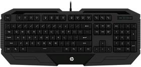 Teclado Gamer HP USB Preto Padrão ABNT2 K130