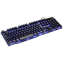 Teclado Gamer Hydra 107 Teclas + 12 Multimídia Com Led Azul Sensacao Tecla Mecanica - Gt700