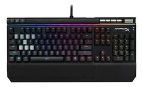 Teclado gamer HyperX Alloy Elite QWERTY Cherry MX RGB Red inglês US cor preto com luz RGB