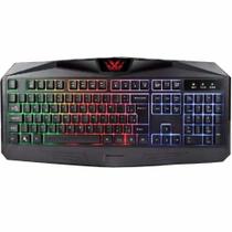 Teclado gamer iluminado com led usb ergomico com suporte para ajuste de altura - Knup