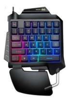 Teclado Gamer Iluminado Rgb Jogos Fps Semi Mecanico