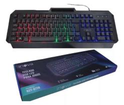 Teclado Gamer Inova Led Rgb USB com fio - leds coloridos