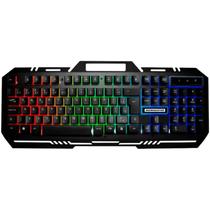 Teclado Gamer K-Mex Fusion Color KMM712 com Iluminação LED em 3 Cores, Layout ABNT2 e Conexão USB Durabilidade