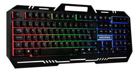 Teclado Gamer K-mex Km-m712 Usb Fusion 3 Cores Em Led