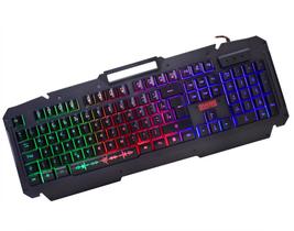 Teclado Gamer K-mex Kmj9 Semi Mecânico Shuriken Com 3 Efeitos de Led