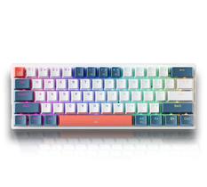 Teclado gamer k500-b61 mini 60% mecanico hot swap rgb switch red