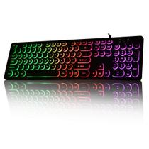 Teclado gamer Knup QWERTY português Brasil cor preto com luz RGB KP2059 Teclado gamer Knup QWERTY português Brasil cor preto com luz RGB KP2059