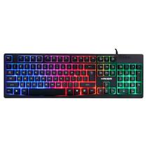 Teclado Gamer Kross Njord Rainbow Preto