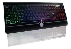 Teclado Gamer Led Luminoso Oex Abnt2 Rainbow Usb Silencioso