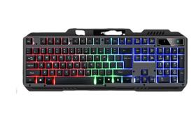 Teclado Gamer Led Rgb Semi Mecânico A Prova D Água BM-T05