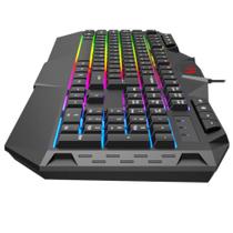 Teclado Gamer Lehmox GT-T5 Semi Mecânico RGB Para Jogos PC Notebook USB Rainbow Led