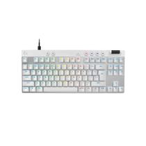 Teclado Gamer Logitech G PRO X TKL RAPID, Switches Magnético-analógicos, Modo Rapid Trigger, Layout US, Branco - 920-013132