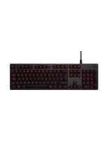 Teclado gamer Logitech Serie G G413 QWERTY português Brasil cor carvão com luz vermelho