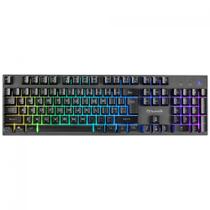 Teclado Gamer Marvo K604-BR com Fio USB, Membrana RGB, Anti-Ghosting, 104 Teclas, 12 Teclas Multimídia, ABNT2 - Preto