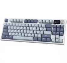 TECLADO GAMER MECANICO ATTACK SHARK K86 SEM FIO COM TELA RGB KNOB - Azul