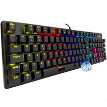 Teclado Gamer Mecânico Blue Switch Led Rgb Usb Pc Ps Xbx Tomate