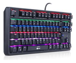 Teclado Gamer Mecânico com Fio RGB Cor Preto Português Brasil ABNT2 - Knup