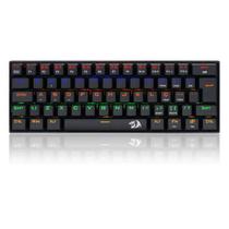 Teclado gamer mecânico compacto Lakshmi, ABNT2 Switch MK2 DIY BLUE, K606R REDRAGON