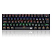 Teclado gamer mecânico compacto Lakshmi, ABNT2 Switch MK2 DIY BLUE, K606R REDRAGON