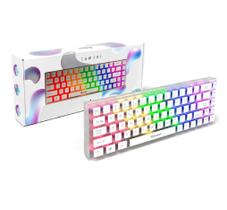 Teclado Gamer Mecanico Evolut Lumini, Com Fio, Transparente, Blue Switch - EG217