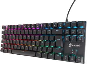 Teclado Gamer Mecânico Evolut Shodan EG-203RG Red Switch Outemu RGB