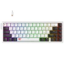 Teclado Gamer Mecânico Havit KB900L RGB com Interruptor Magnético Branco e Preto Teclado Gamer Mecânico Havit KB900L RGB com Interruptor Magnético Branco e Preto