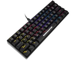 Teclado Gamer Mecânico K-mex Spectra KBL88 RBG Switch Azul