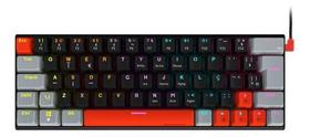Teclado Gamer Mecanico Kuromori 60% Switch Blue Led Rgb