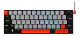 Teclado Gamer Mecanico Kuromori 60% Switch Red Led Rgb