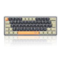 Teclado Gamer Mecanico Lakshmi Preto Cinza Switch Brown